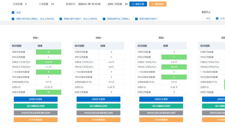 XPlanner Pro 多策略结果分析界面